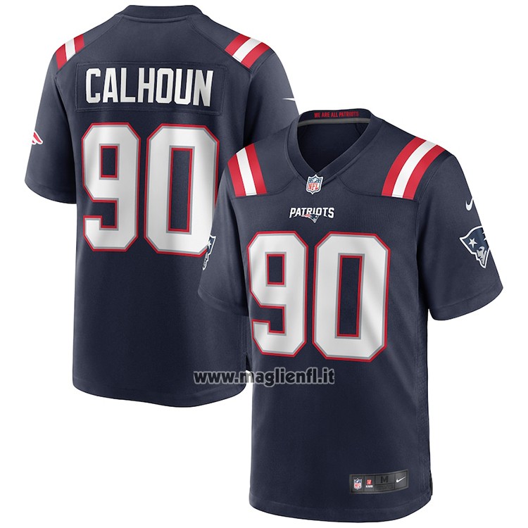 Maglia NFL Game New England Patriots Shilique Calhoun Blu